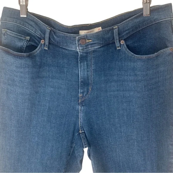 LEVI’S Classic Bootcut Jeans Stretch Mid-Rise Blue Denim Size 34 - Picture 6 of 16